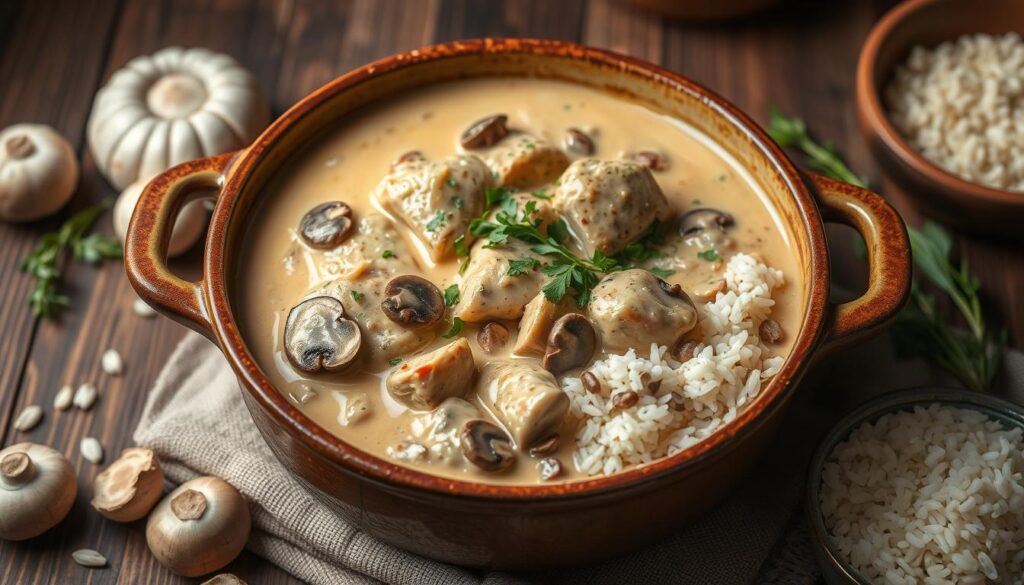 cream of mushroom chicken and rice